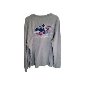 Vineyard Vine XL Unisex Adult Long Sleeve T-shirt Winter Sport Snow Ski Gray